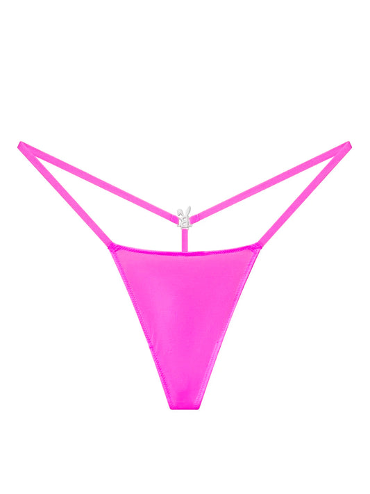 ICED OUT G-STRING IN HOT PINK - BUNNIES' ROOM