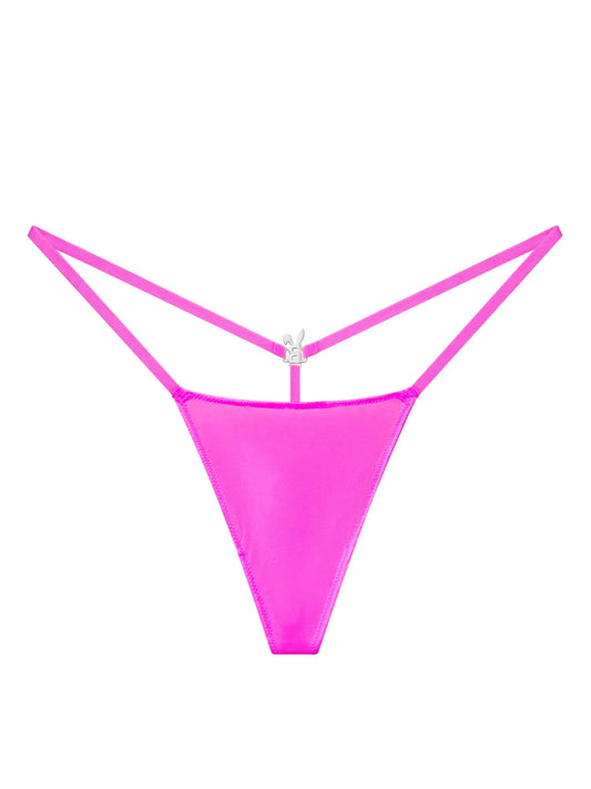 ICED OUT G-STRING IN HOT PINK - BUNNIES' ROOM
