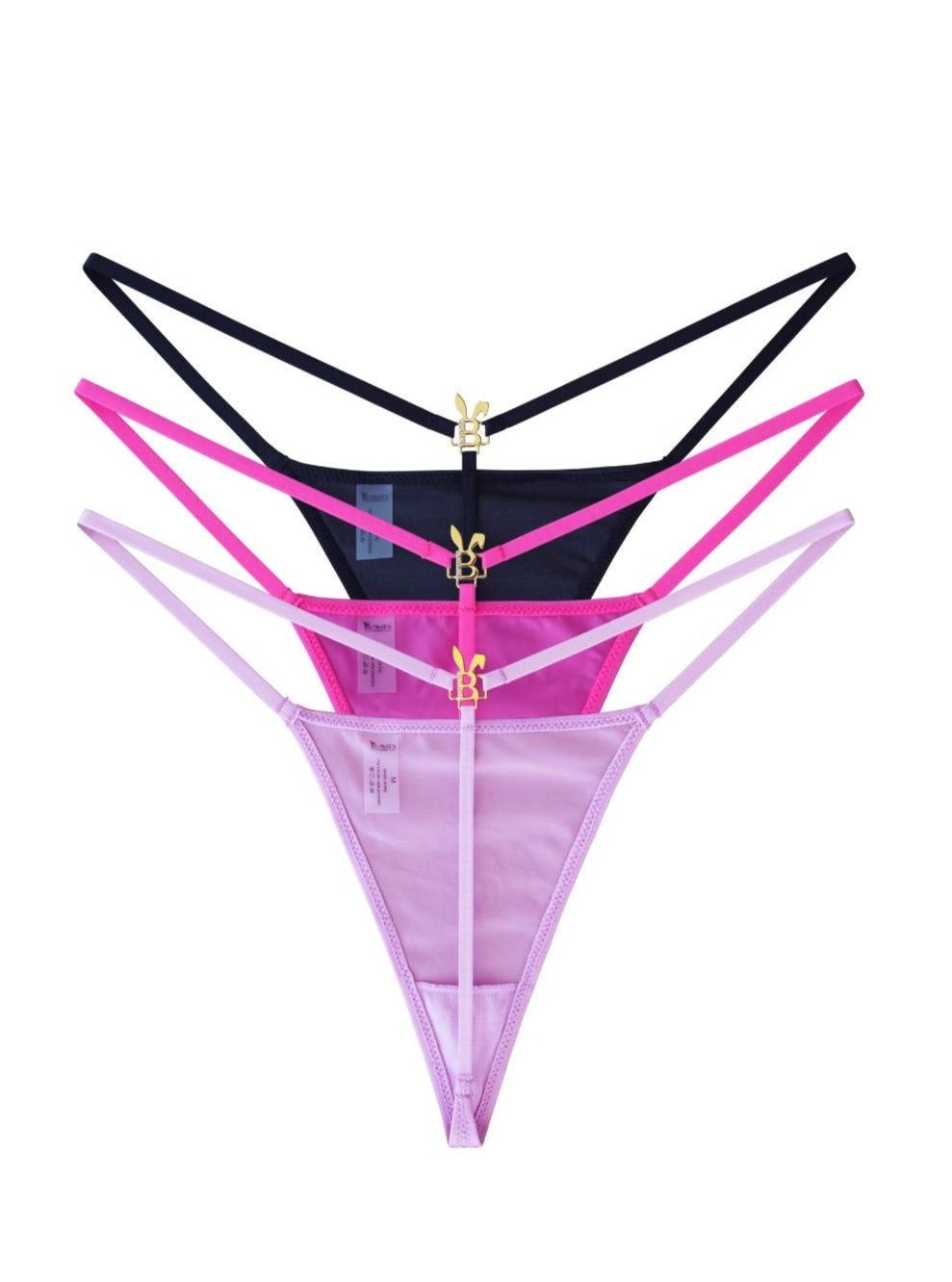 3-PACK G-STRING THONGS - BUNNIES ROOM