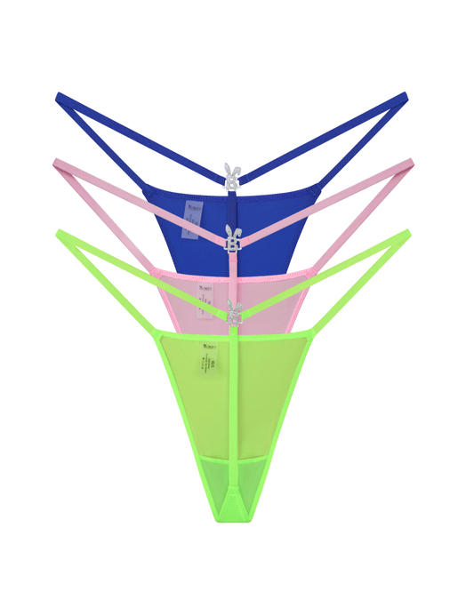 3-PACK G-STRING THONGS - BUNNIES ROOM
