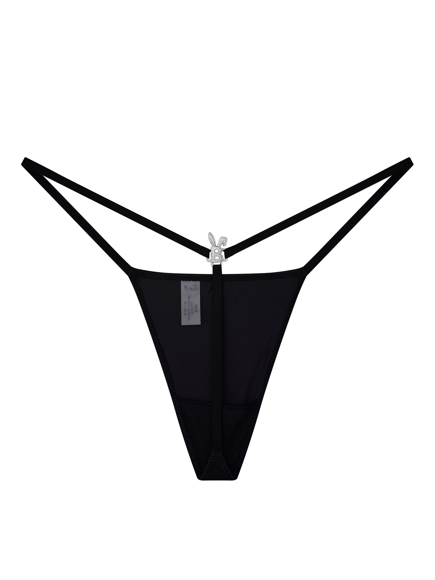 ICED OUT G-STRING IN BLACK - BUNNIES ROOM