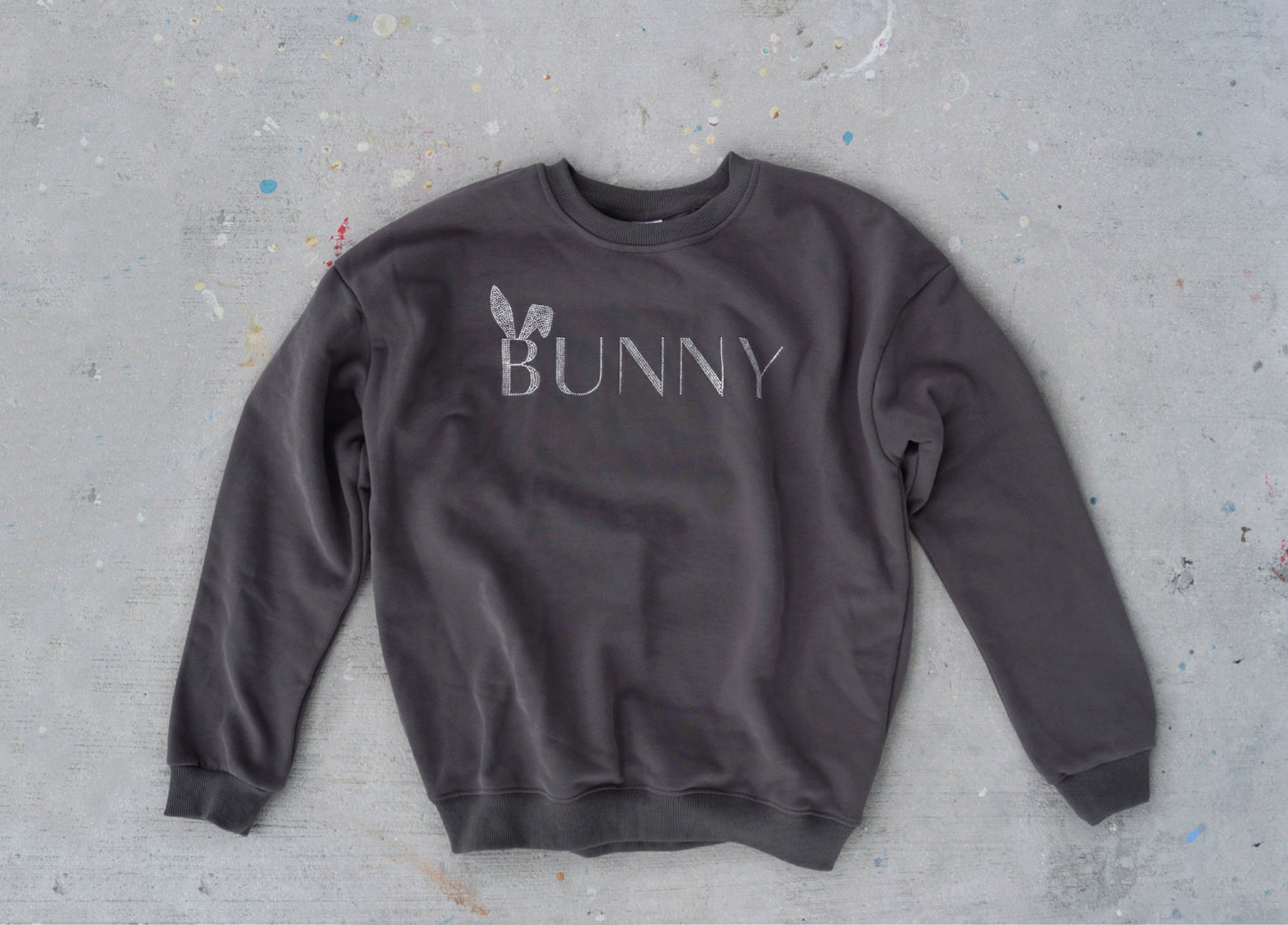SWEATSHIRT IN VINTAGE GREY - BUNNIES ROOM