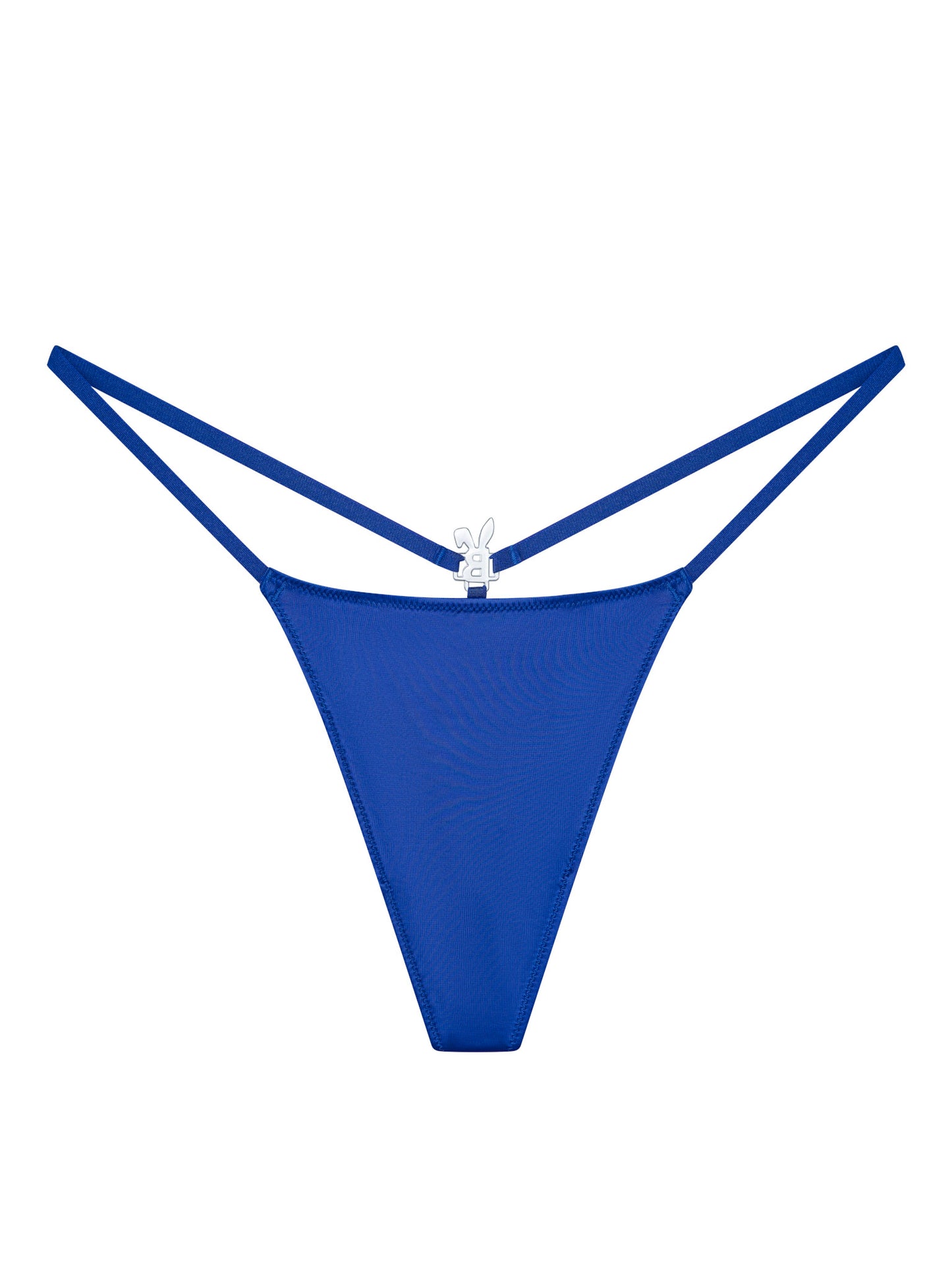 ICED OUT BUNNY G-STRING THONG IN ROYAL BLUE