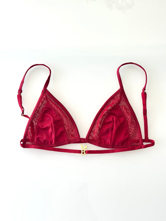 BRALETTE IN RED WINE - BUNNIES' ROOM