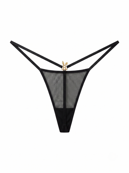 MESH G-STRING IN BLACK