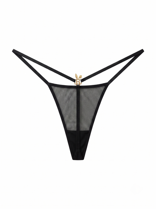 MESH G-STRING IN BLACK