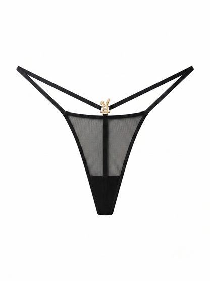 MESH G-STRING IN BLACK