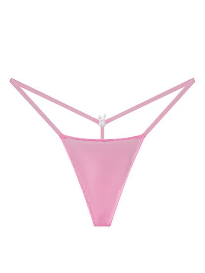 ICED OUT BUNNY G-STRING THONG IN PINK