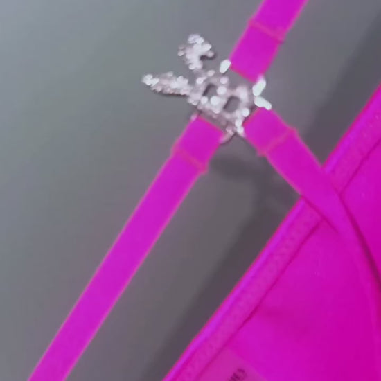 Bunny G-string in Hot Pink by BUNNIES ROOM