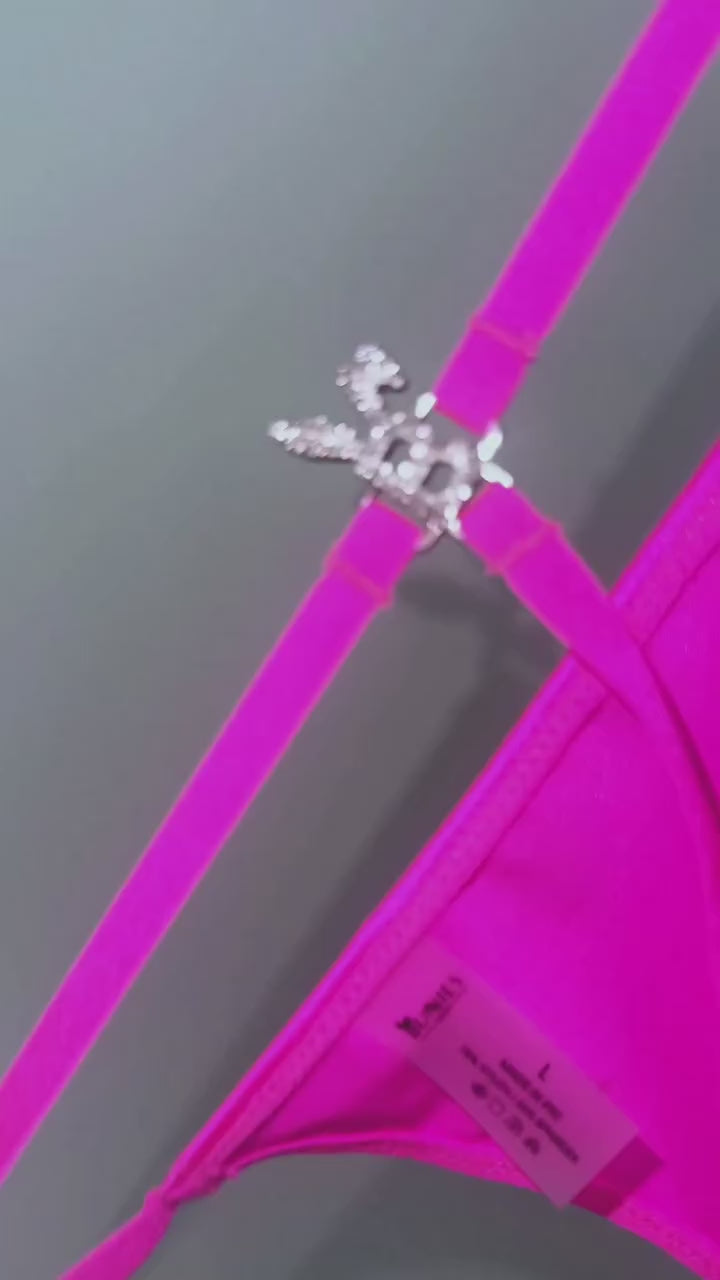 Bunny G-string in Hot Pink by BUNNIES ROOM