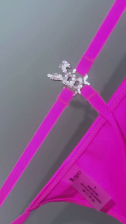Bunny G-string in Hot Pink by BUNNIES ROOM