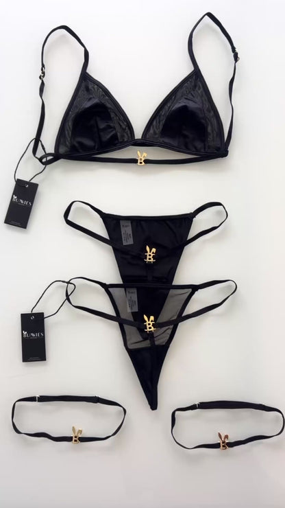 LINGERIE SET IN BLACK