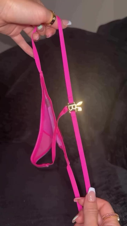 BUNNY G-STRING THONG IN HOT PINK