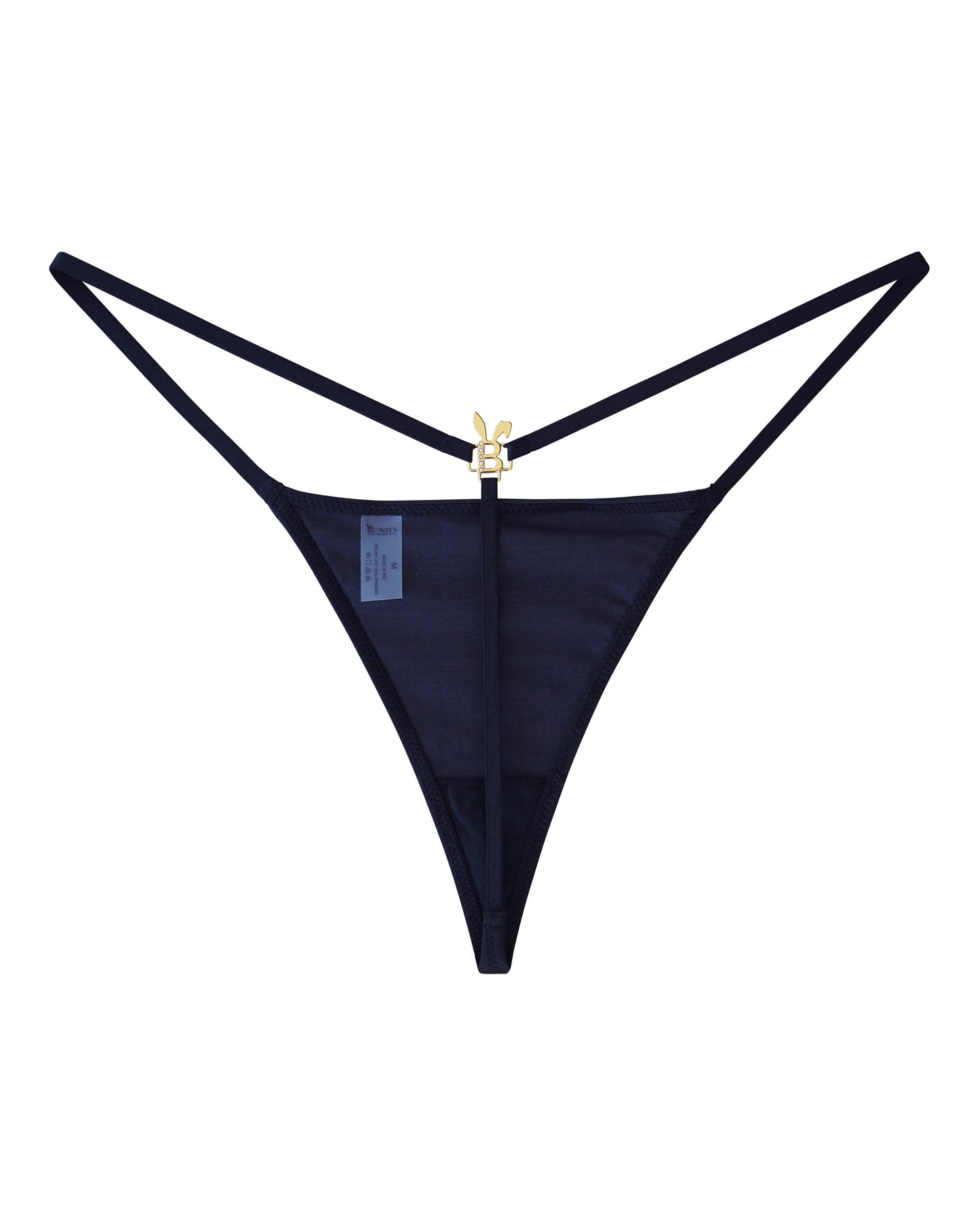 BUNNY G-STRING THONG IN BLACK – BUNNIES' ROOM
