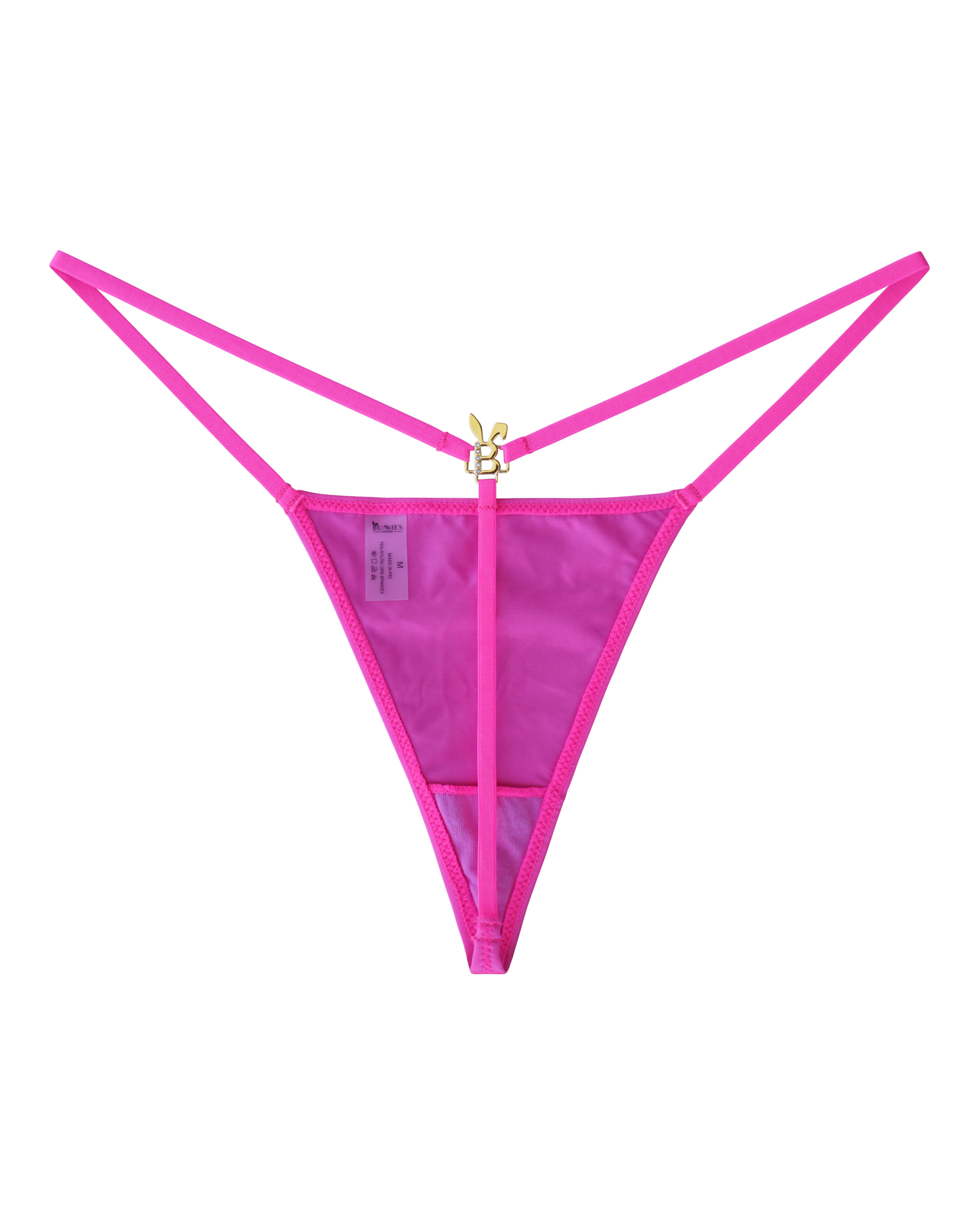 BUNNY G STRING THONG IN HOT PINK